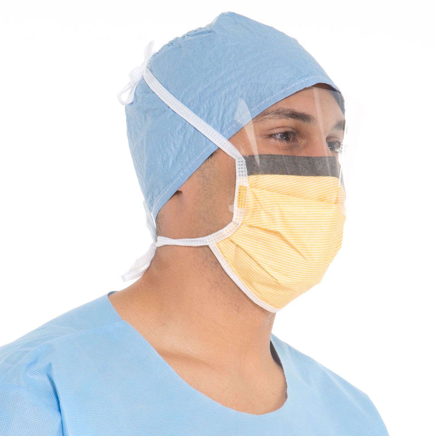 Level 3 Fog-Free Surgical Mask with SO SOFT* Lining, Visor, Orange