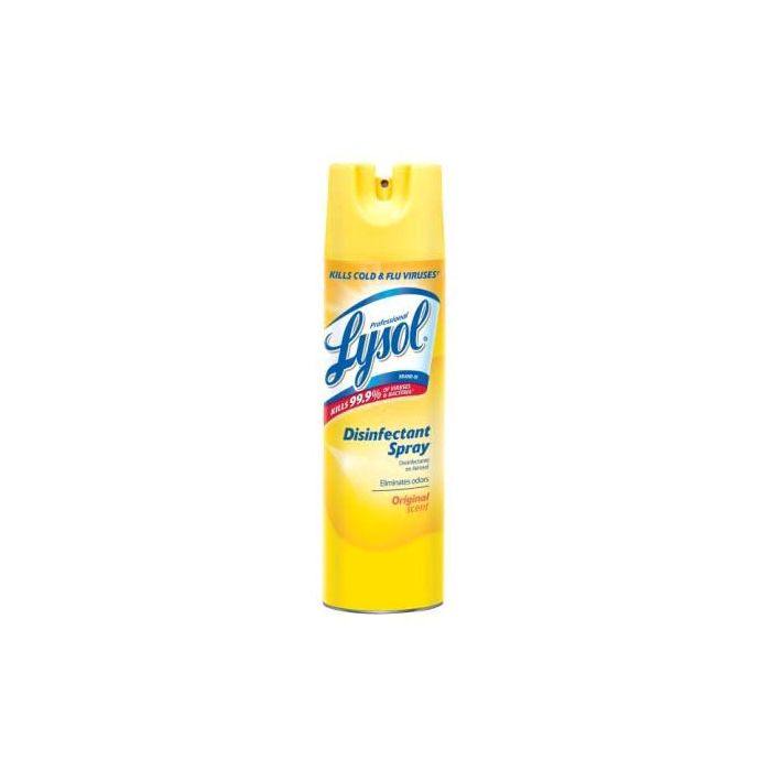 Lysol® Brand III Professional Disinfectant Spray -Original Scent Fragrance, Liquid 19 Oz Can, Clear 12/CS