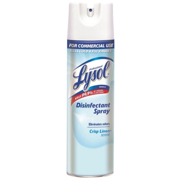 Lysol® Brand III Professional Disinfectant Spray 19 Oz Can, Clear, Crisp Linen Scent Fragrance, Liquid - 12/19OZ
