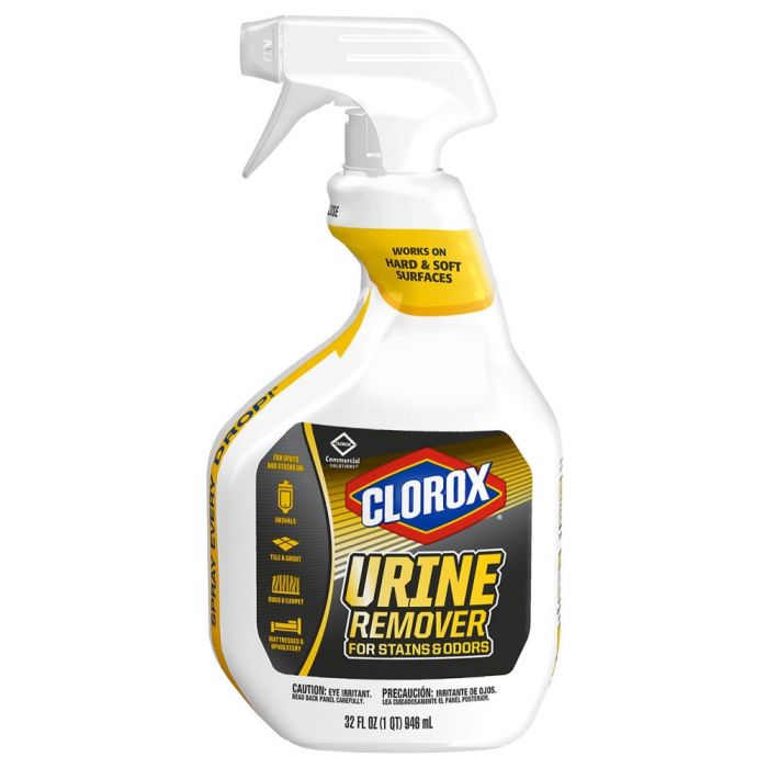 CloroxPro Urine Remover Cleaner 32 Fl Oz Trigger Spray, Liquid, (9 per Case)