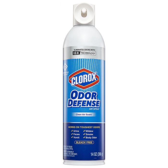 CloroxPro Odor Defense® Air Spray 14 Fl Oz, Clear, Slightly Floral Fragrance, Thin Liquid, (12 per Case) 
