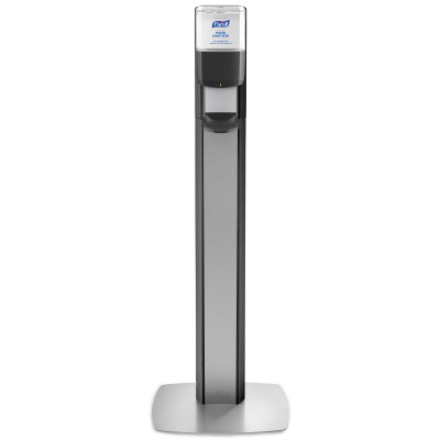 PURELL MESSENGER™ ES8 Graphite Panel Floor Stand with Dispenser